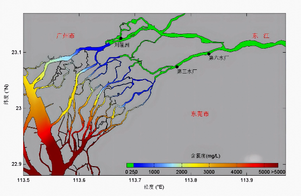 东江东莞段沿线水厂监测点的氯化物含量持续走低.png